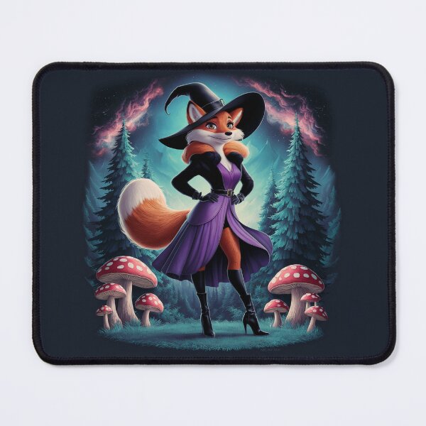 Item preview, Enchanting Fox in Witch's Hat Amidst Magical Forest designed and sold by AnimalAirtistry.