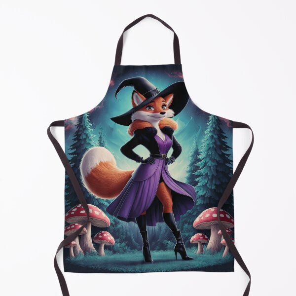 Item preview, Enchanting Fox in Witch's Hat Amidst Magical Forest designed and sold by AnimalAirtistry.