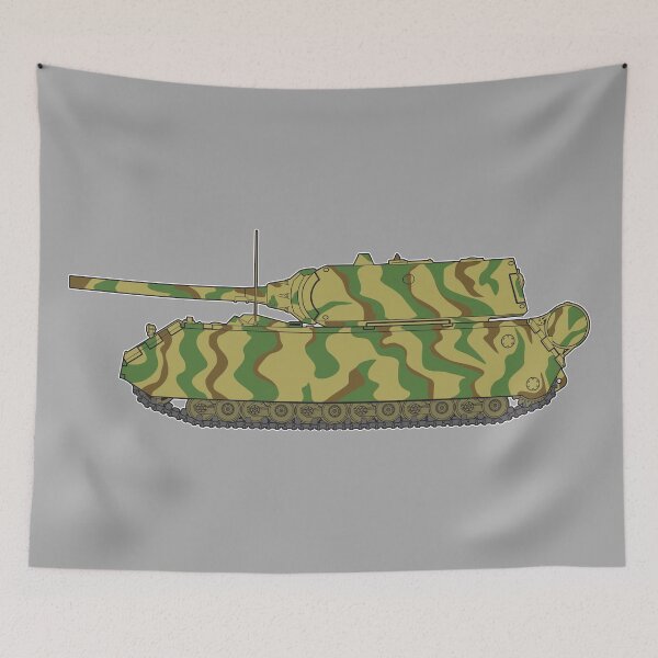 Item preview, Stealthy German Maus Tank Side View Camouflage designed and sold by FAawRay.