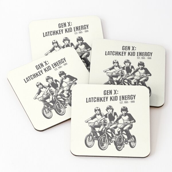 Item preview, Gen X Latchkey Kid Retro Bike Design designed and sold by ojdart.