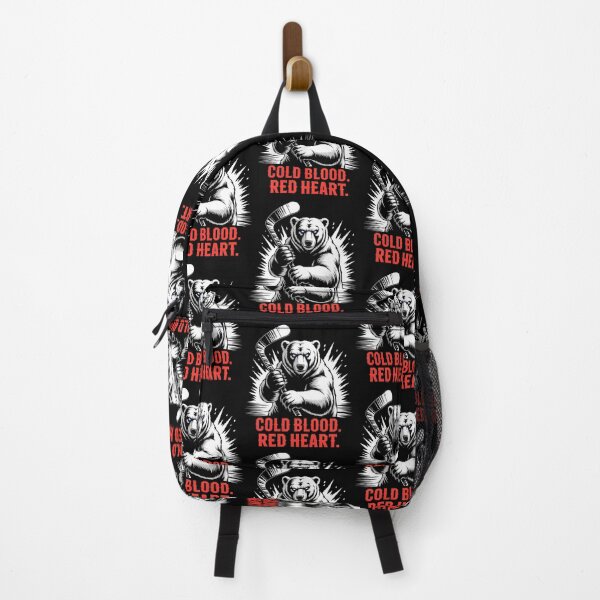 Item preview, Cold Blood Red Heart Polar Bear Hockey designed and sold by Taans-Creation.