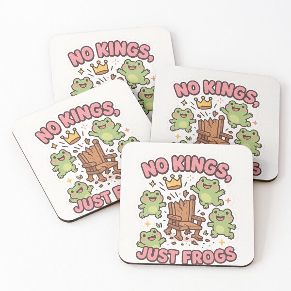 Item preview, No Kings, Just Frogs – Funny Anti-Throne Sticker designed and sold by PrometheusStyle.