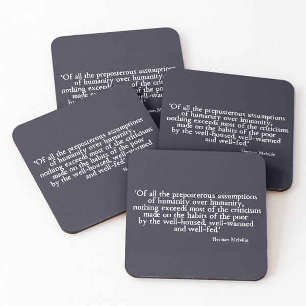 Item preview, Of all the preposterous assumptions - Herman Melville quote designed and sold by TalkingHerds.