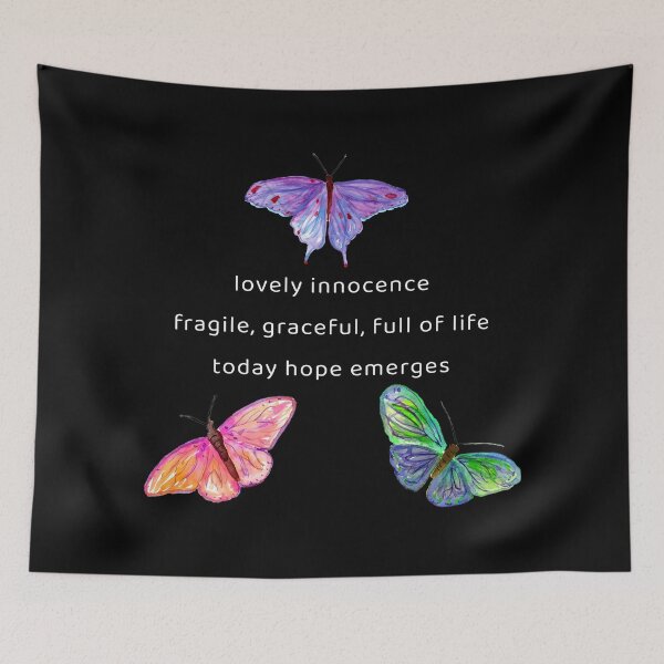 Item preview, Innocence Blooms Butterfly Haiku designed and sold by daphsam.