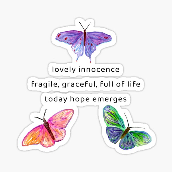Item preview, Innocence Blooms Butterfly Haiku designed and sold by daphsam.