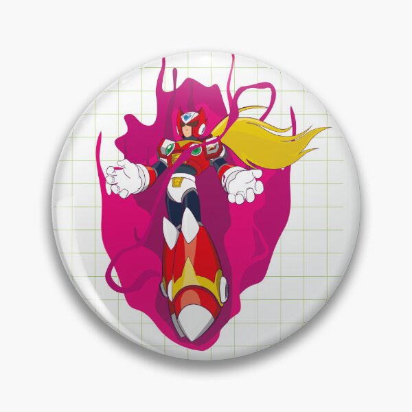 Item preview, Retro Robot Maverick Hunter Zero Anime Art – Cyber Grid Neon Style Design designed and sold by Ikuzo-Clothing-Store.