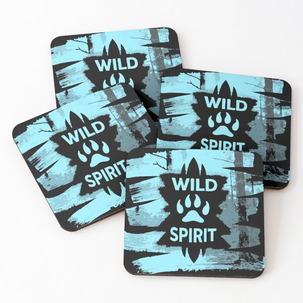 Item preview, Wolf Tracks & Wild Soul Quote – Animal Lover Gift designed and sold by VikArtStudio.