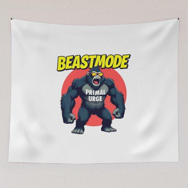 Item preview, Beastmode Gorilla Primal Urge Fitness Graphic designed and sold by tonyartprints.