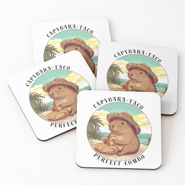 Item preview, Capybara + Taco = Perfect Combo designed and sold by JRprojects.
