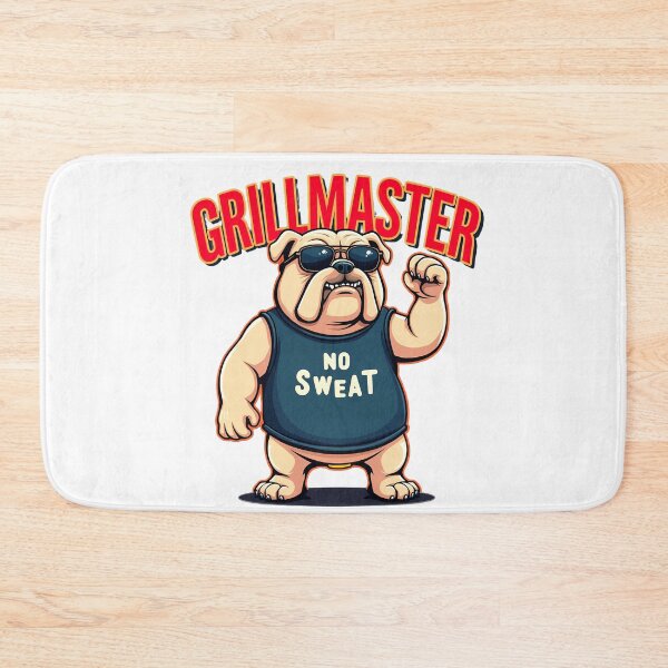 Item preview, Grillmaster Bulldog “No Sweat” BBQ Graphic designed and sold by tonyartprints.