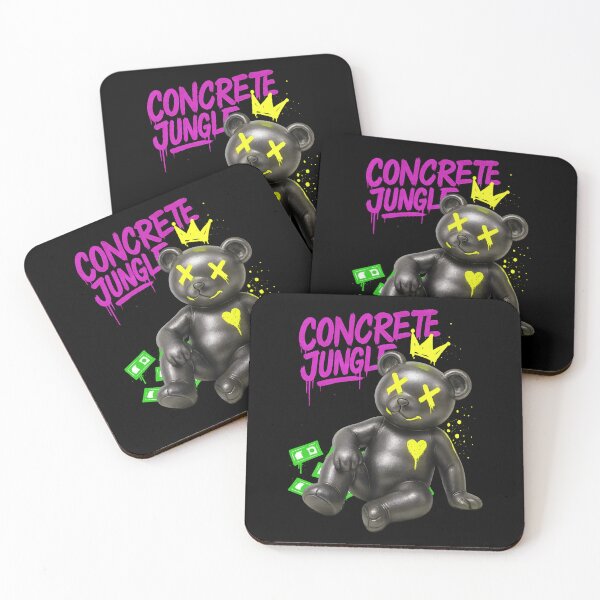 Item preview, Urban Neon Concrete Jungle Teddy Bear designed and sold by AtuqStudio.