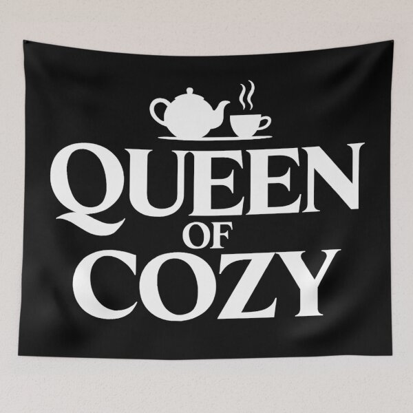 Item preview, Queen of Cozy | Stylish Tea Drinking and Book Lover Design designed and sold by Altered Pixels.