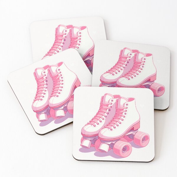 Item preview, Retro Pink Roller Skates | Girly Pastel Illustration Retro Pink Roller Skates Illustration | Cute Pastel Skates Art designed and sold by  Ojo de Lilith.
