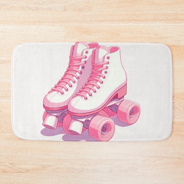 Item preview, Retro Pink Roller Skates | Girly Pastel Illustration Retro Pink Roller Skates Illustration | Cute Pastel Skates Art designed and sold by  Ojo de Lilith.
