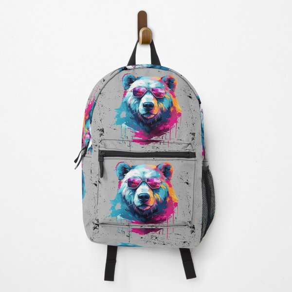 Item preview, Colorful Bear with Glasses designed and sold by ginochris72.