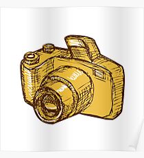 Digitalkamera-Zeichnung Poster