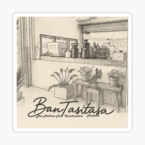 Item preview, BanTasitasa Café – Sketch of Tranquility designed and sold by TasitasaPJ.