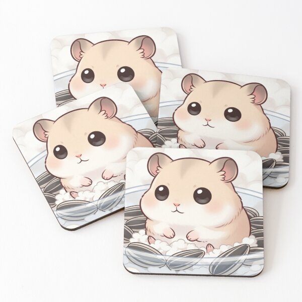Item preview, Pudding Dwarf Hamster  in a Bowl of Sunflower Seeds designed and sold by hihamsterdear.