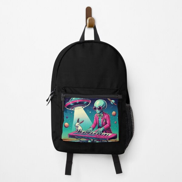 Item preview, the alien and the rabbit playing music designed and sold by Dogandesighn.