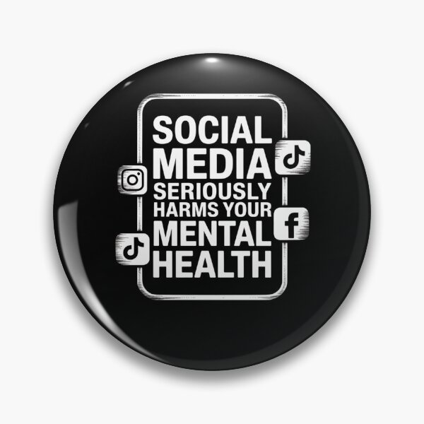Item preview, Social media seriously harms your mental health designed and sold by Mateusz Majcherek.