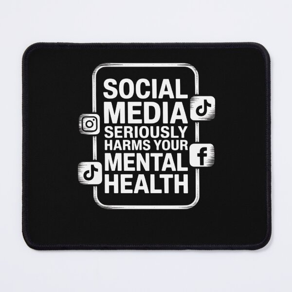 Item preview, Social media seriously harms your mental health designed and sold by Mateusz Majcherek.