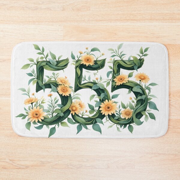 Item preview, Angel Number 555 – CHANGE with Orange Gerberas designed and sold by SolaoLab.