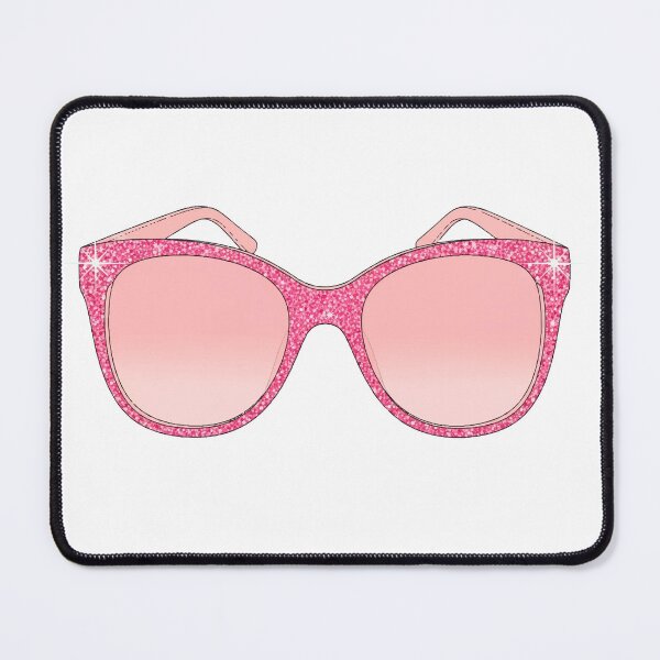 Item preview, Pop Art Girly Oversized Pink Glitter Sunglasses | Girly Fashion Illustration designed and sold by Ojo de Lilith.