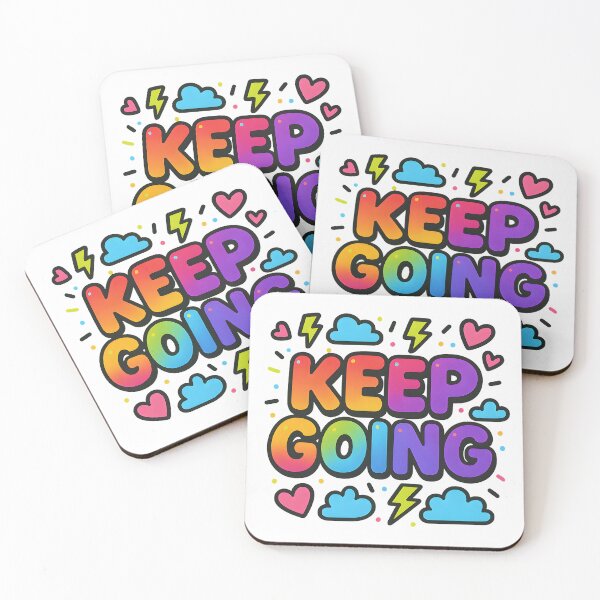 Item preview, Keep Going Colorful Motivational Art designed and sold by MysticArtisan.