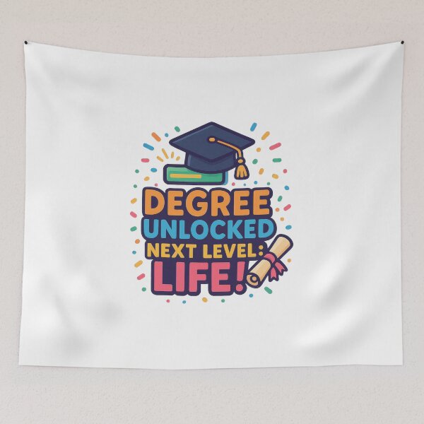 Item preview, Graduation cap with diploma and humorous text design designed and sold by DadGenX.