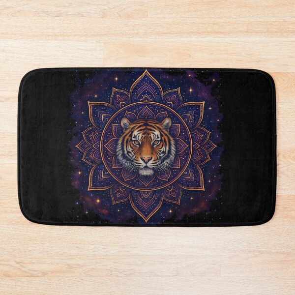 Item preview, Cosmic Tiger Mandala – Spirit of the Stars designed and sold by ebada-art.