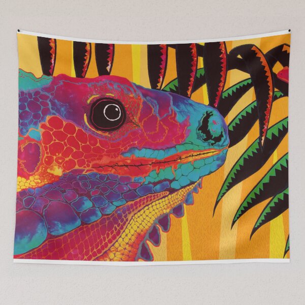 Item preview, Iguana - "Close Encounter with Tree Frog" designed and sold by 141Gifts.