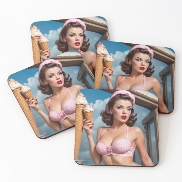 Item preview, 1940s Ice Cream Pin Up designed and sold by MissSaylor.