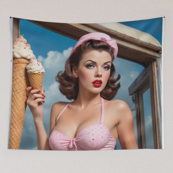 Item preview, 1940s Ice Cream Pin Up designed and sold by MissSaylor.
