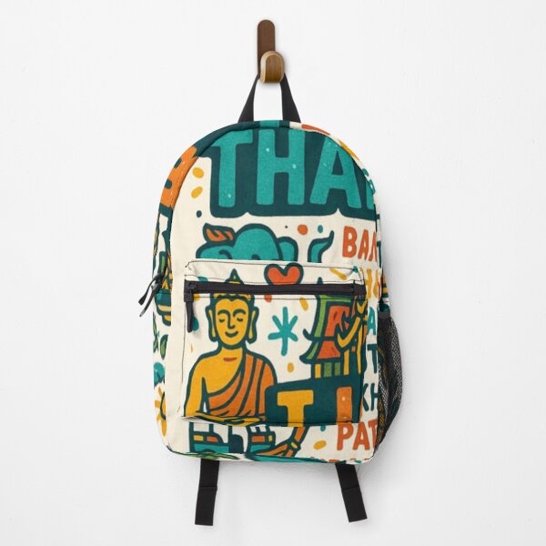 Item preview, Land of Smiles Thailand Travel Icons – Cute Retro Pop Art Design by MODTHAI designed and sold by Modthai.
