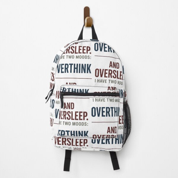 Item preview, Two Mood Funny T-Shirt – Overthink and Oversleep Sarcastic Quote designed and sold by TeeTimeTreasure.