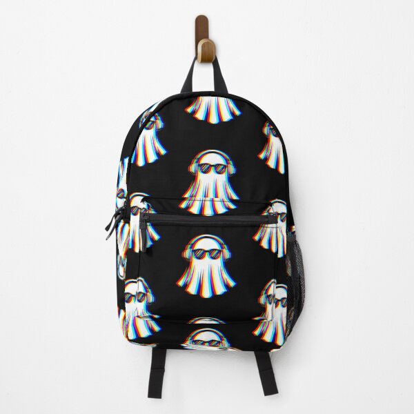 Item preview, Glitch Ghost Vibes – Retro Cool Headphone Spirit designed and sold by Taans-Creation.