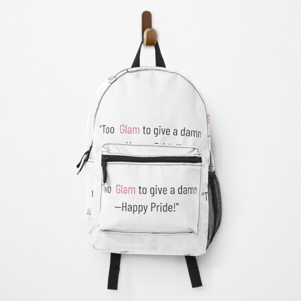 Item preview, Too Glam to Give a Damn – Pride Quote Design designed and sold by InspiredCreatives.