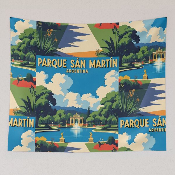 Item preview, Parque San Martin Argentina Vintage Travel Tourism designed and sold by TravelersGems.