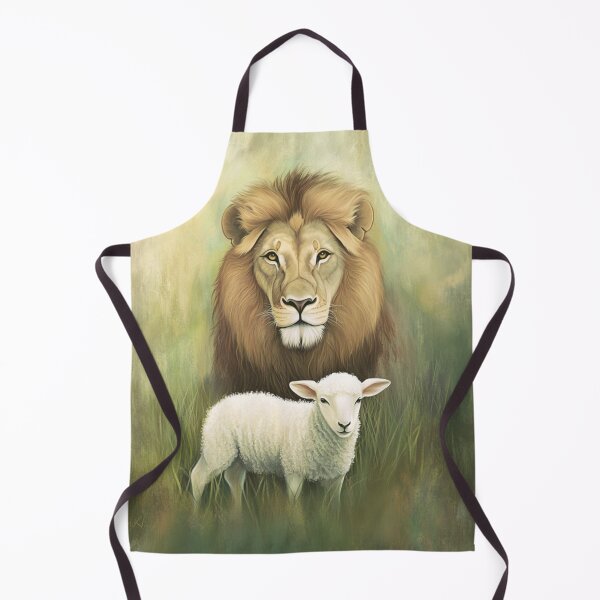 Item preview, Christian Wall Art The Lion and the Lamb, Jesus designed and sold by Inkwell Studio Designs.
