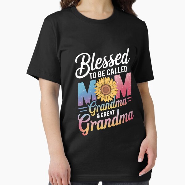 Item preview, Blessed To Be Called Mom Grandma and Great Grandma SunFlower designed and sold by miizhu.