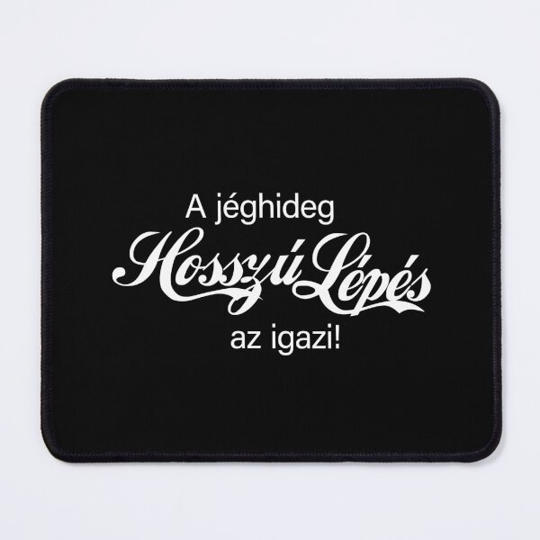 Item preview, A jéghideg hosszúlépés az igazi! vicces felirat, sötét háttérre designed and sold by StickyRama.