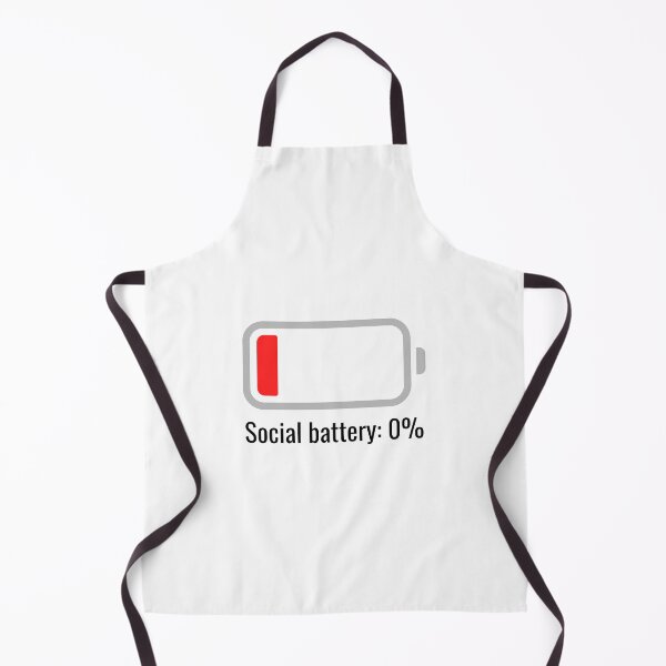 Item preview, "Social battery 0%" Funny phrase designed and sold by Viper58.