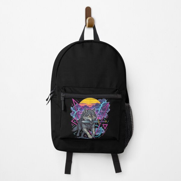 Item preview, Fenrir Viking Valhalla Norse Retro Vaporwave designed and sold by TomFrontierArt.