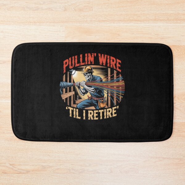 Item preview, Pullin Wire Til I Retire Funny Electrician Skeleton Men Women designed and sold by clothesy7.
