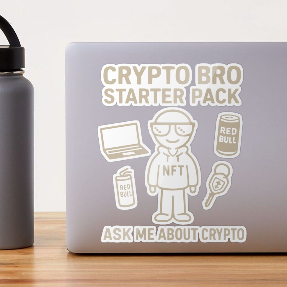 Crypto Bro Starter Pack – Meme T-Shirt for Blockchain Believers