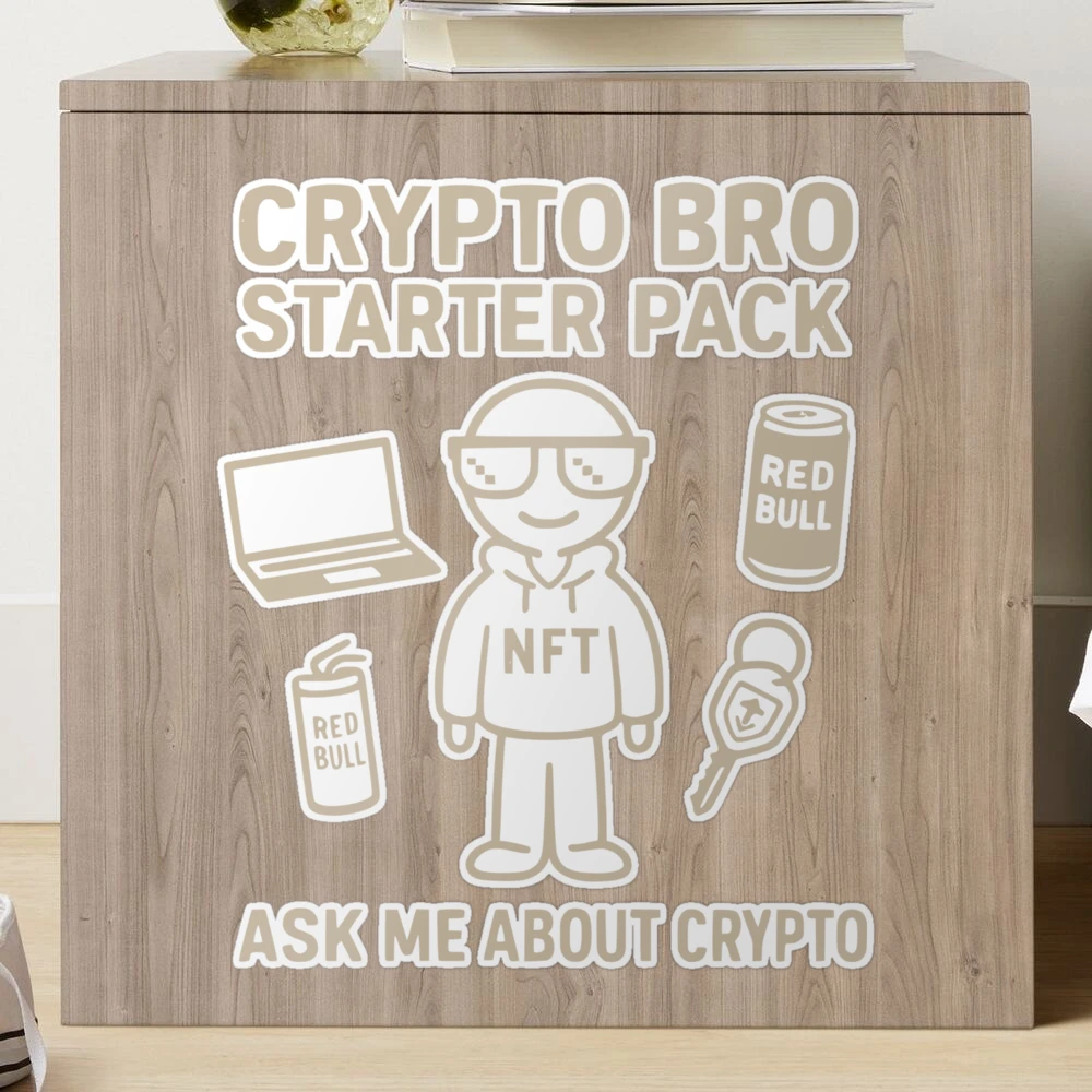 Crypto Bro Starter Pack – Meme T-Shirt for Blockchain Believers