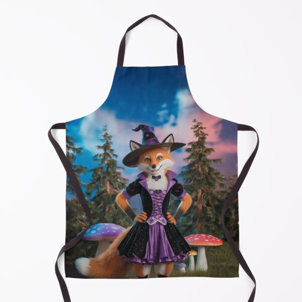 Item preview,   Vibrant Fox in Witch Costume Amidst Enchanting Forest designed and sold by AnimalAirtistry.