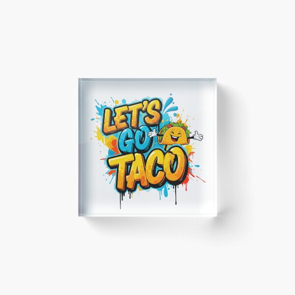 Item preview, Let’s Go Taco – Funny Mexican Food Pun designed and sold by j-2k.