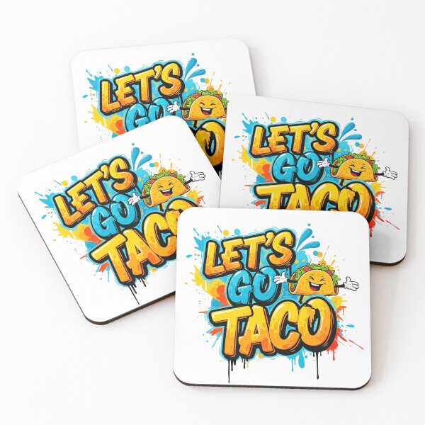 Item preview, Let’s Go Taco – Funny Mexican Food Pun designed and sold by j-2k.