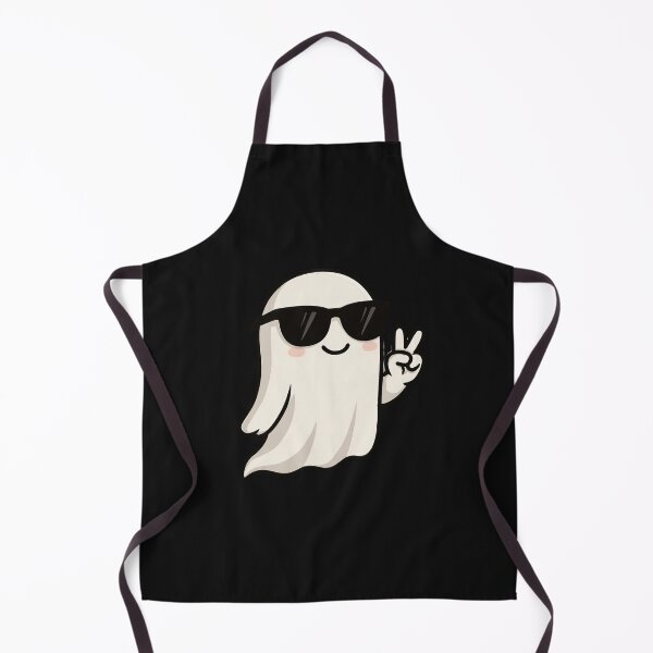 Item preview, Chibi Ghost with Sunglasses and Peace Sign – Cute Cool Ghost Illustration designed and sold by ColorSplash123.